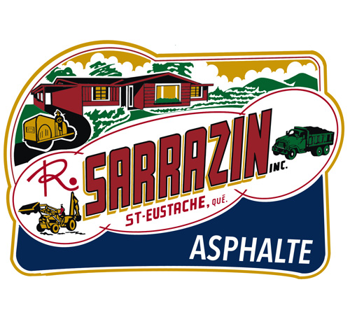 Logo ancien de l'entreprise Asphalte R. Sarrazin